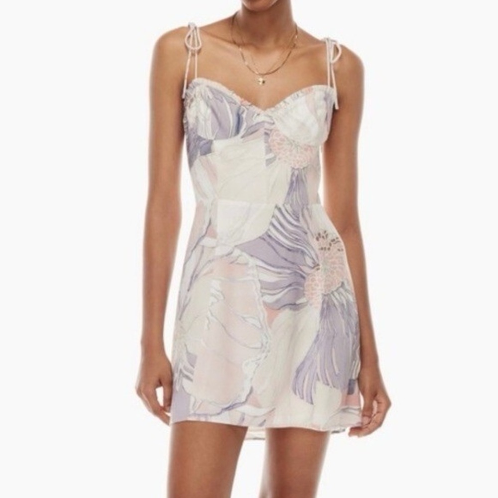 Wilfred Fable Floral Print Mini Dress by Aritzia
